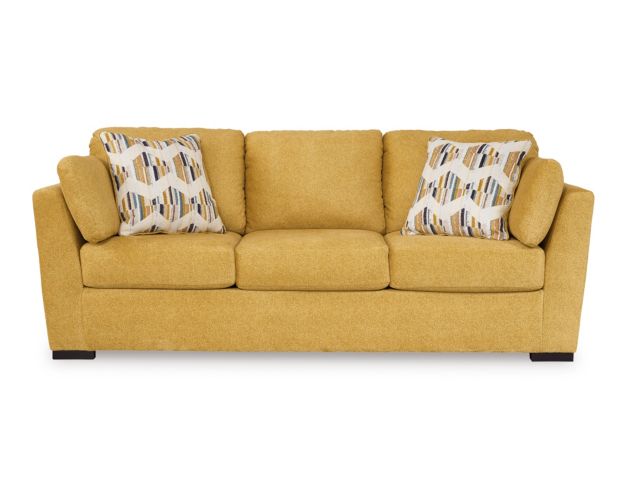 Ashley Keerwick Yellow Queen Sleeper Sofa large image number 1