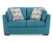 Ashley Keerwick Teal Loveseat small image number 1