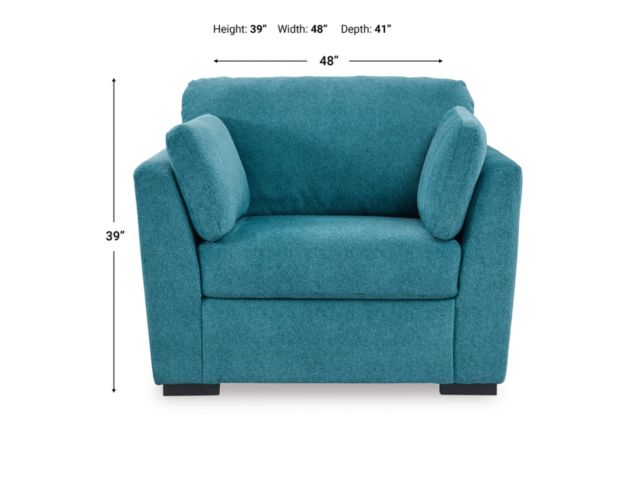 Ashley Keerwick Teal XL Chair large image number 8