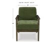 Ashley Bixler Showood Olive Accent Chair small image number 6