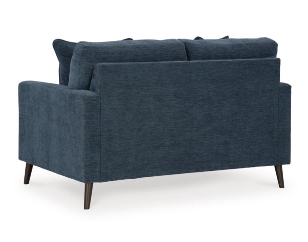 Ashley Bixler Navy Loveseat large image number 4