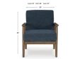 Ashley Bixler Showood Navy Accent Chair small image number 7