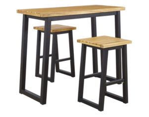 Ashley Town Wood 3-Piece Outdoor Counter Set