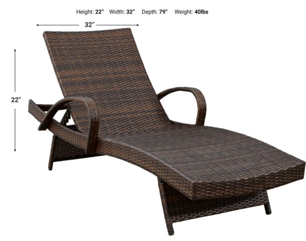 Ashley Kantana Outdoor Woven Chaises (Set of 2) large image number 6