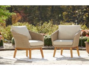 Ashley Crystal Cave Outdoor Lounge Chairs (Set of 2)
