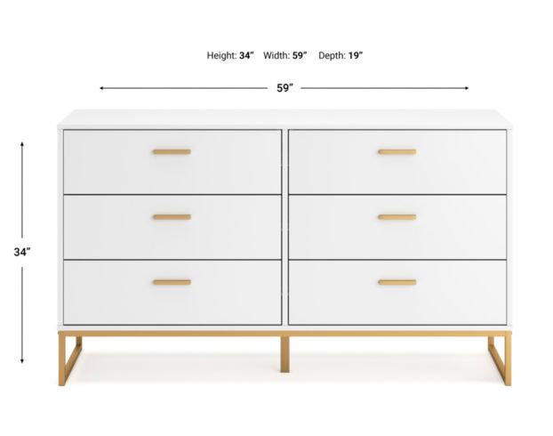 Ashley Socalle White Dresser large image number 6