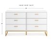 Ashley Socalle White Dresser small image number 6