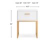 Ashley Socalle White Nightstand small image number 7