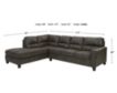 Ashley Navi Chestnut 2-Piece Sectional with Left Chaise small image number 3