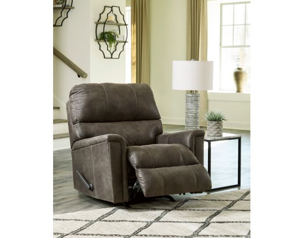 Ashley Navi Smoke Rocker Recliner large image number 3