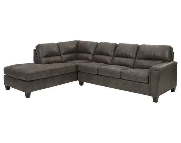 Ashley Navi Smoke 2-Piece Sectional with Right Sofa large image number 1