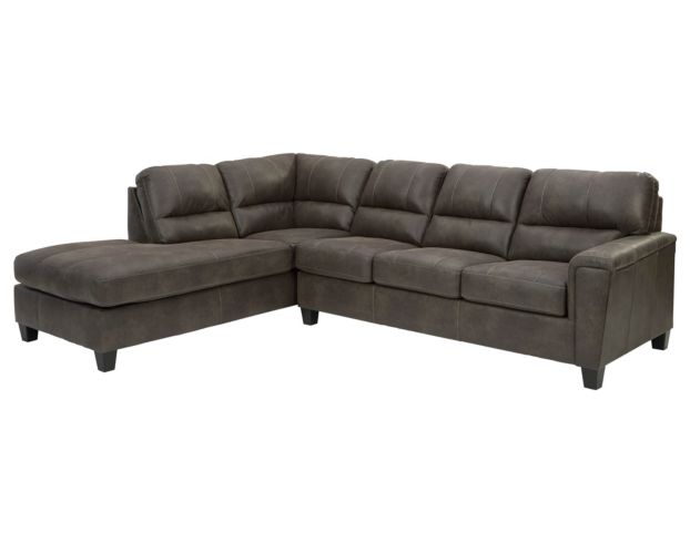 Ashley Navi Smoke 2-Piece Sectional with Right Sofa large image number 1