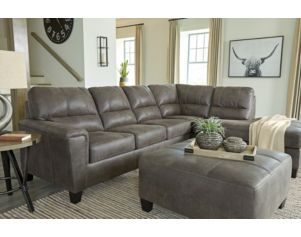 Ashley Navi Smoke 2-Piece Sectional with Left-Facing Sofa