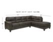 Ashley Navi Smoke 2-Piece Sectional with Left-Facing Sofa small image number 3