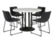 Ashley Centiar White and Black 5-Piece Dining Set small image number 1