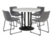 Ashley Centiar White and Gray 5-Piece Dining Set small image number 1