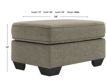Ashley Greaves Driftwood Ottoman small image number 3