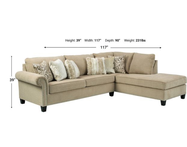 Ashley Dovemont 2-Piece Sectional with Left-Facing Sofa large image number 3