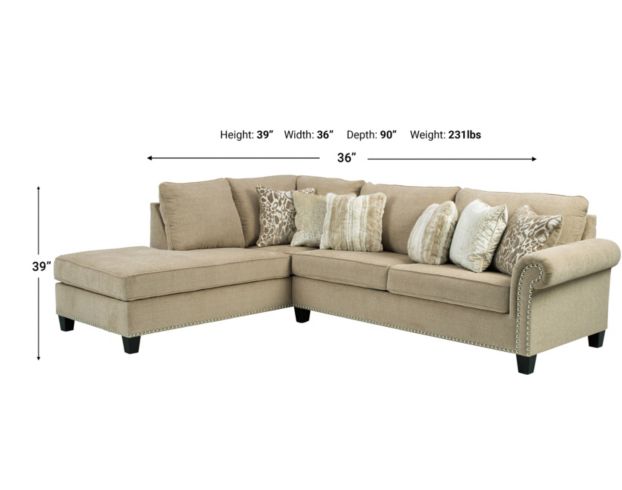 Ashley Dovemont 2-Piece Sectional with Right-Facing Sofa large image number 3
