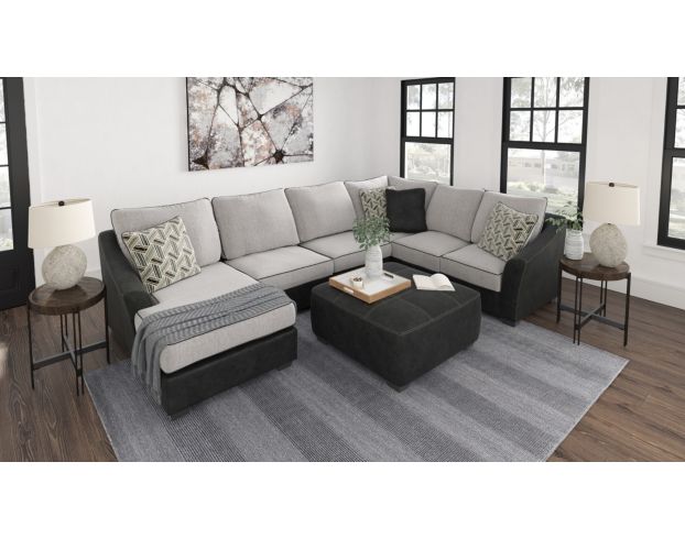 Ashley grey deals sectional with chaise