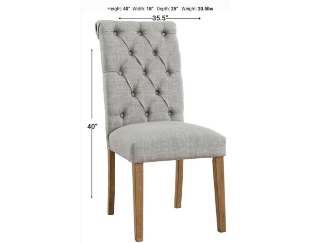 Ashley Harvina Light Gray Dining Chair large image number 5