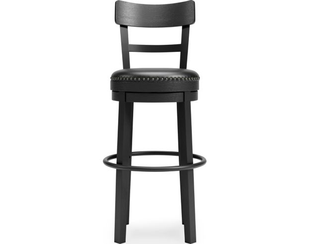 Ashley Valebeck Black Swivel Barstool large image number 1