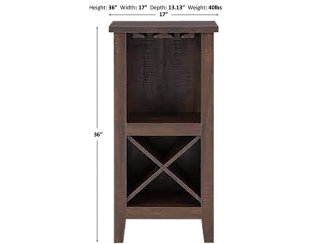 Ashley Turnley Brown Wine Cabinet large image number 7