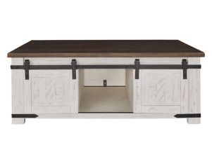 Ashley Wystfield Coffee Table with Sliding Doors