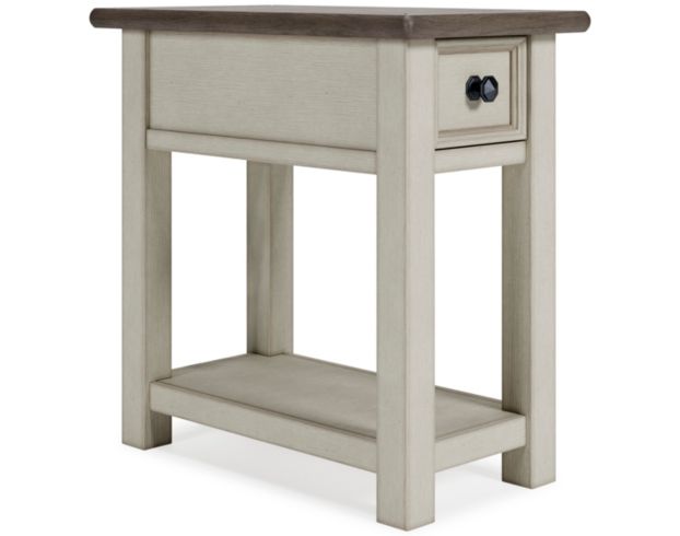 Ashley Bolanburg Chairside Table with Power Port Homemakers