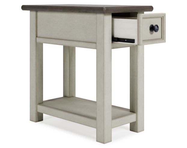 Ashley Bolanburg Chairside Table with Power Port large image number 3