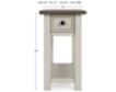 Ashley Bolanburg Chairside Table with Power Supply small image number 5