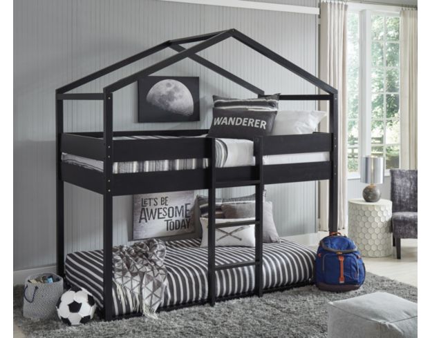 Ashley Flannibrook Twin/Twin House Loft Bed large image number 3