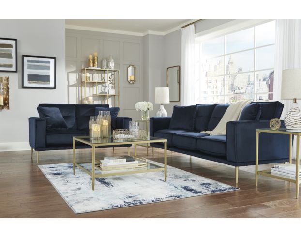 Ashley Macleary Navy Sofa large image number 2