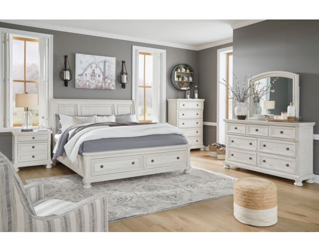 Ashley Robbinsdale Queen Sleigh Storage Bed large image number 6