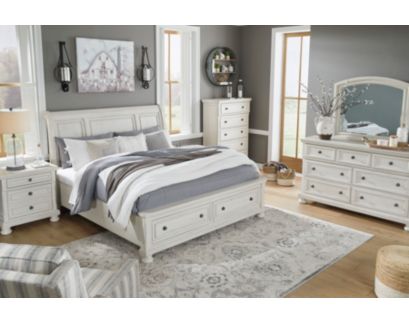 Ashley Robbinsdale Sleigh Storage 4-Piece Queen Bedroom Set