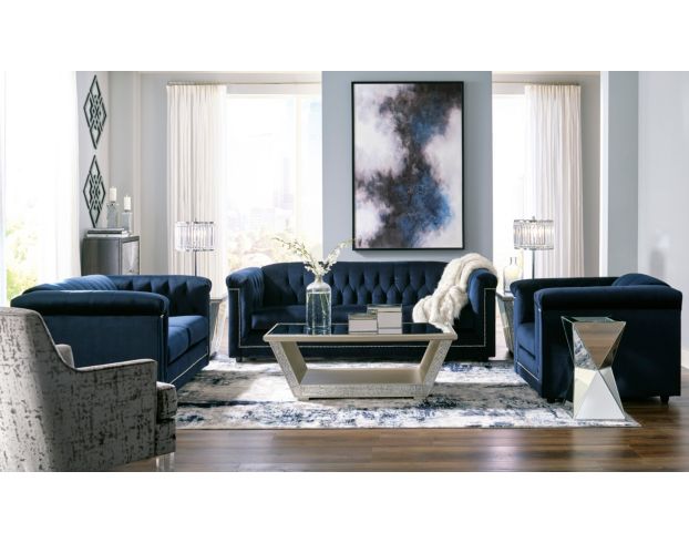 Ashley Josanna Navy Chair large image number 2