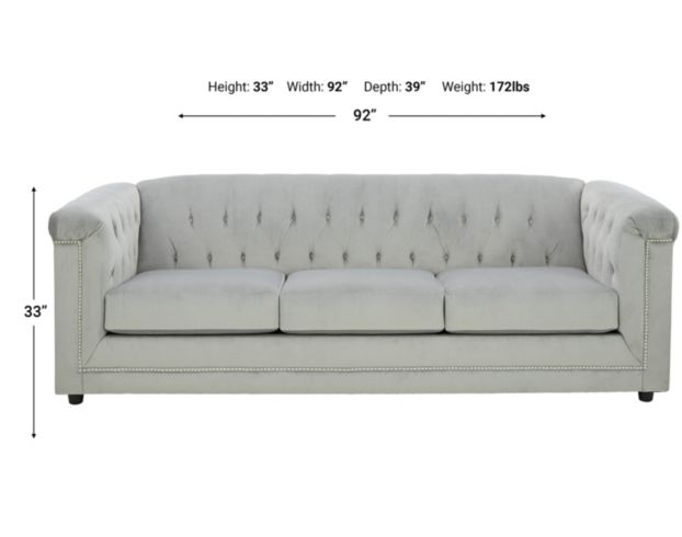 Ashley Josanna Gray Sofa large image number 3