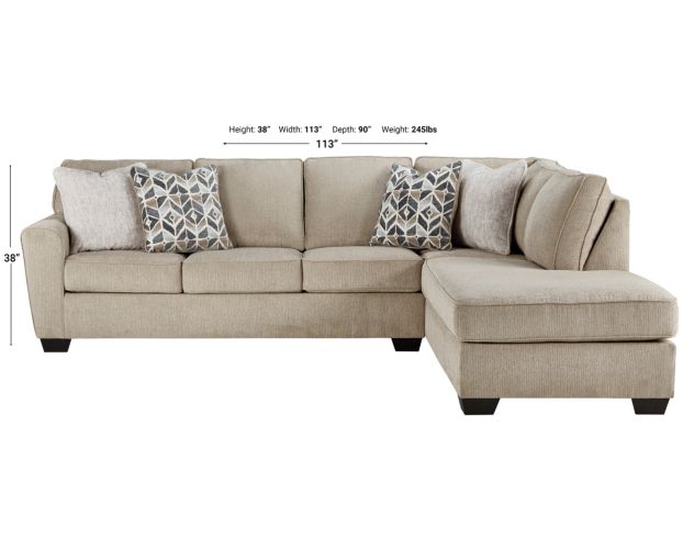 Ashley Decelle 2-Piece Sectional with Right-Facing Chaise large image number 3
