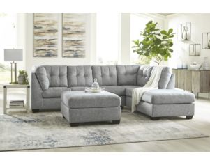 Ashley Falkirk Steel 2-Piece Left-Facing Sofa Sectional