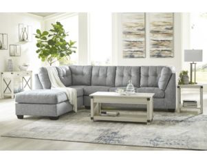 Ashley Falkirk Steel 2-Piece Right-Facing Sofa Sectional