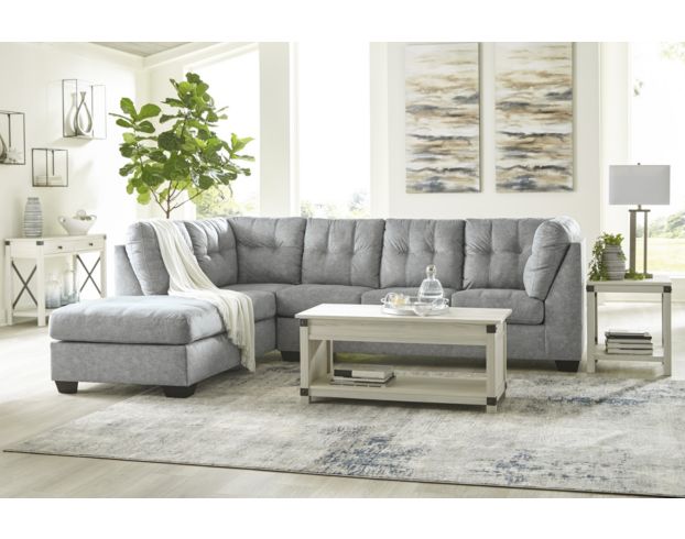 Ashley Falkirk Steel 2-Piece Right-Facing Sofa Sectional large image number 2