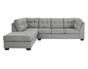 Ashley Falkirk Steel 2-Piece Sectional with Right Sleeper