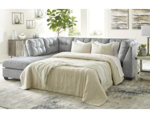 Ashley Falkirk Steel 2-Piece Sectional with Right Sleeper