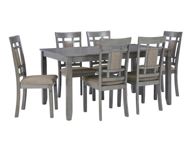 7 piece best sale gray dining set