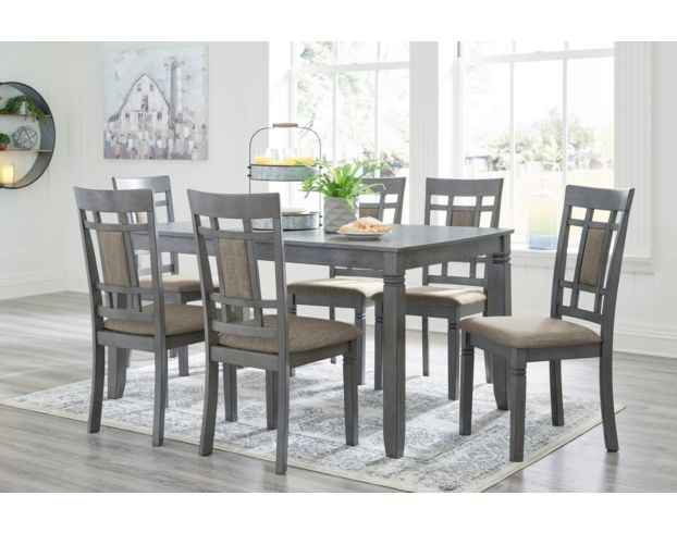 7 piece gray dining room online set