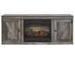 Ashley Wynnlow TV Stand with Log Fireplace small image number 1