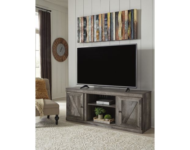 Ashley Wynnlow TV Stand with Log Fireplace large image number 3