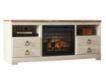 Ashley Willowton TV Stand with Log Fireplace small image number 1