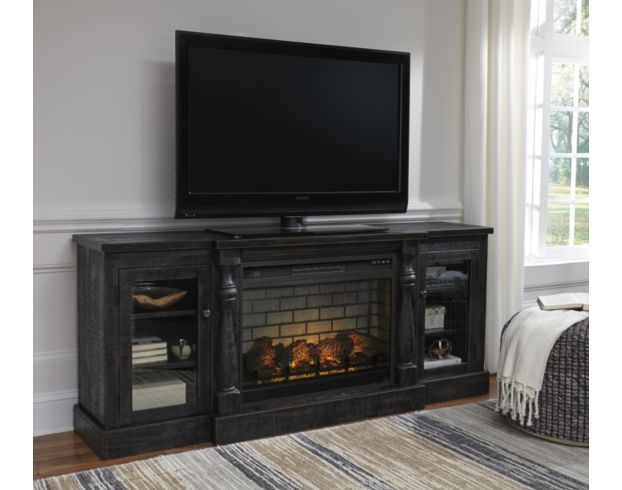 Ashley Mallacar TV Stand with Fireplace large image number 2