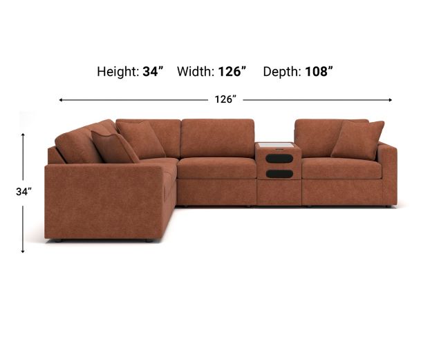 Ashley Modmax Spice 6 Piece Modular Sectional large image number 4